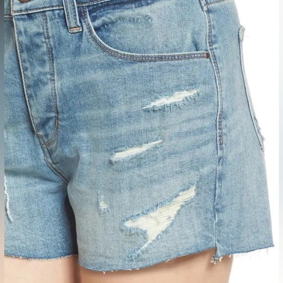 NWT! Nordstrom Women’s High Waist Boyfriend Cutoff Denim Shorts - Multiple Sizes - Picture 5 of 9